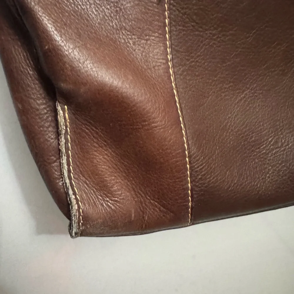 Pelle Studio Dark Brown Leather Messenger Bag